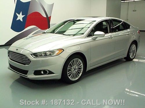 2014 ford fusion se ecoboost sunroof htd leather 23k mi texas direct auto