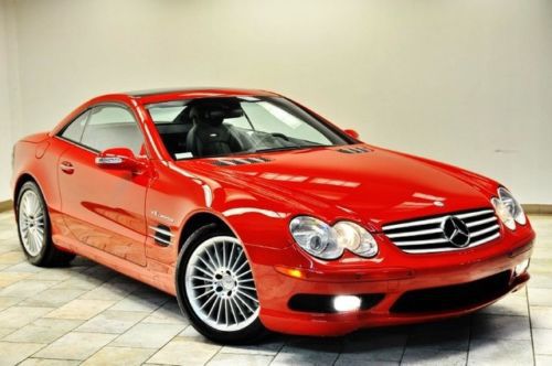 2003 mercedes-benz sl55 red/grey pano roof 38k one of kind