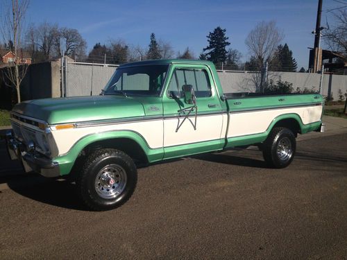 1977 ford f-150 1977 highboy ranger xlt 4x4 100% rust free, no reserve auction