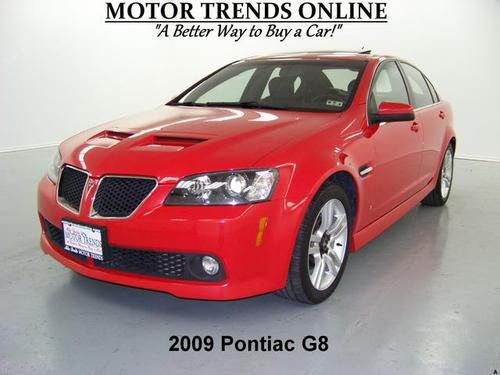 Sunroof leather htd seats premium pkg 18s alloys blaupunkt 2009 pontiac g8 52k