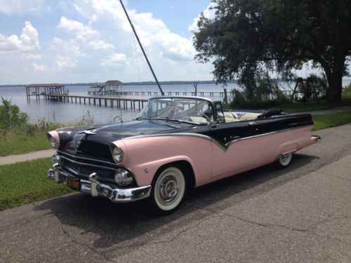 Beautiful restored 1955 ford sunliner convertible (55 56 crown victoria feature)