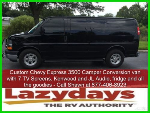 2012 custom chevy express 3500 camper turbo 6.6l v8 duramax diesel rv class b