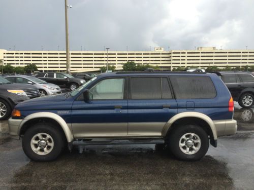 1999 mitsubishi montero sport xls low miles sunroof tow package michelins mint!