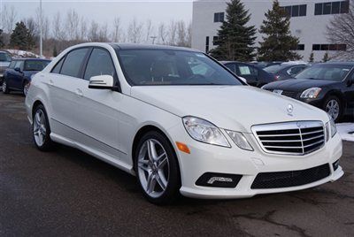 2011 e350 4matic, awd, navigation, rear camera, panorama roof, white, 14k miles