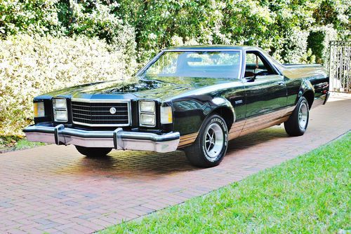 Simply beautiful low miles 1978 ford ranchero gt 351 v-8 auto,a/c,p.s,p.b sweet
