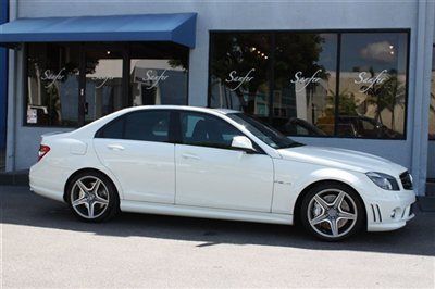 C63, white / black, one owner, only 8k miles,long term financing,trades accepted