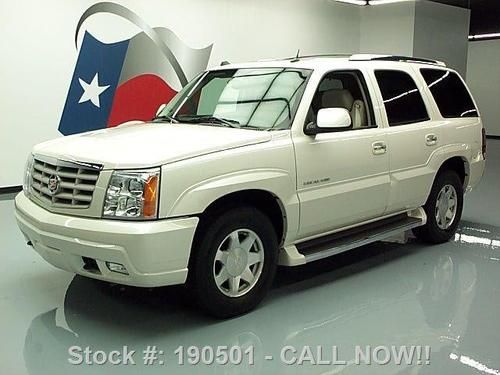 2005 cadillac escalade sunroof htd leather 1-owner 20k texas direct auto