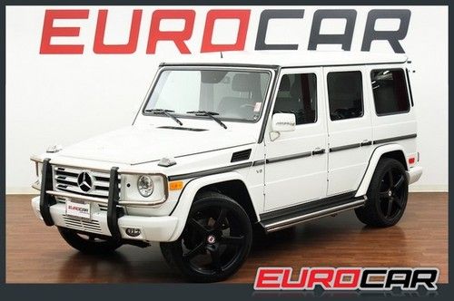 10 g550 arctic white hre wheels leather navi rear view camera highly optioned