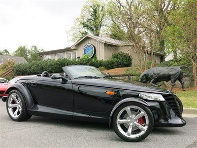 2000 plymouth prowler black/black, cd changer, super low miles, like new!
