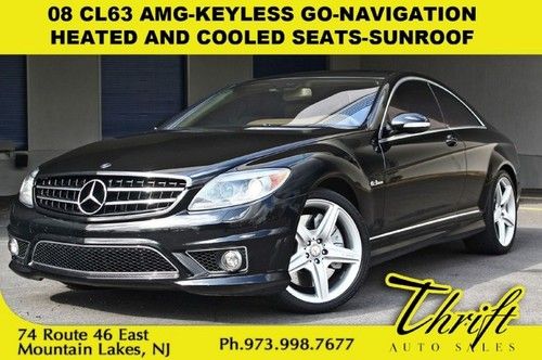 08 cl63 amg-keyless go-navigation-heated and cooled seats-sunroof