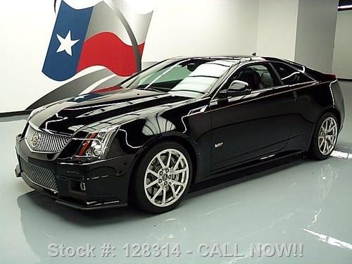 2012 cadillac cts v coupe recaro sunroof nav 19's 6k mi texas direct auto