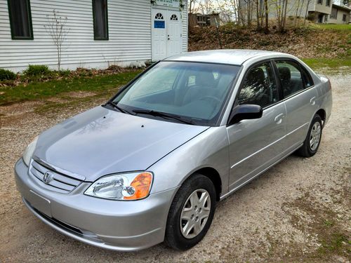 2003 honda civic lx sedan 4-door 1.7 liter 4 cylinder ( (( no reserve!! )) ) nr