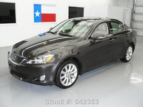 2010 lexus is250 awd climate leather sunroof only 26k! texas direct auto