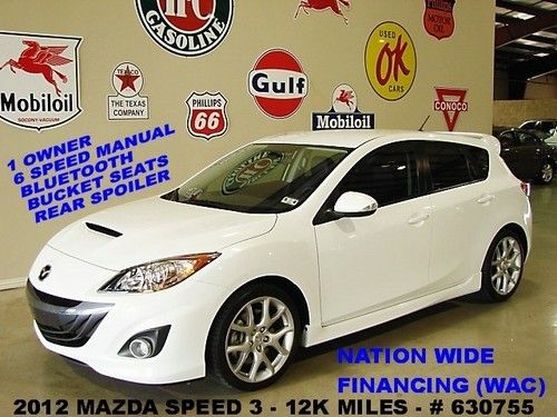 12 mazda speed3 touring,turbo,6 speed trans,cloth,bose,18in whls,12k,we finance!