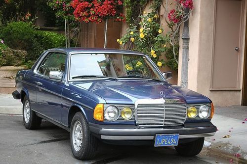 1984 mercedes 300cd turbo diesel coupe low miles ca car only 2 owners , records