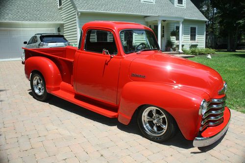 Professional restored excellent classic 1951 red chevy pickup