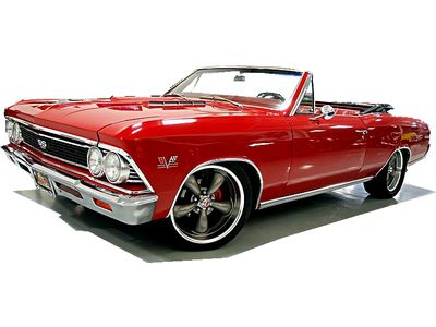 66 chevelle rest-o-mod coys red int auto 4 wheel disc 468 big block great stance