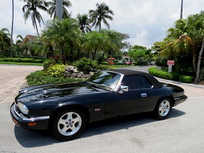 Stunning black classic 95 jaguar xjs convertible-tan connolly leather-no reserve