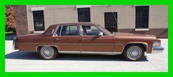 1978 cadillac fleetwood brougham d'elegance brown leather watch our video!