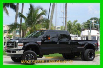 2008 ford f350 dually turbo diesel lifted lariat 4x4 crewcab rear window mustsee