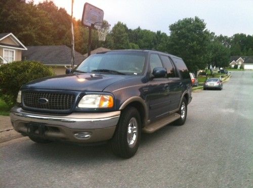 2000 ford expedition eddie bauer with 5.4 litre triton - blue, tan leather