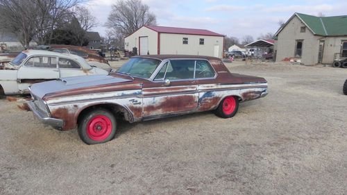 1963 plymouth fury 2 door 413 eng restoration project solid, little rust