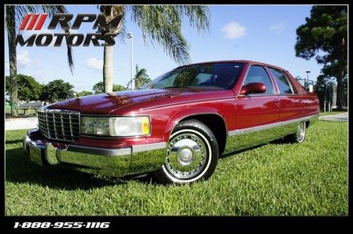 1996 cadillac brougham w/low miles clean florida car clean carfax one of a kind
