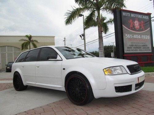 02 matte pearl white manual:6-speed quattro s-6 wagon -rs6 front clip