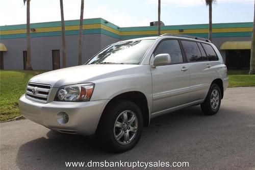 2005 toyota highlander 4wd clean car fax no accident us bankruptcy court auction
