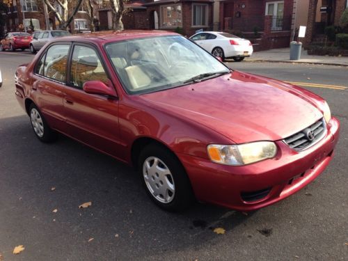 2001 toyota corolla le 1.8l gas saver clean title no reserve sold as is