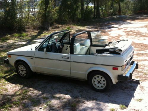 1983 vw rabbit, white, convertible.  not running