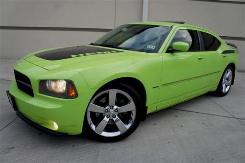 Lime green 07 dodge r/t daytona hemi 20 inch premium factory chrome wheels nice!