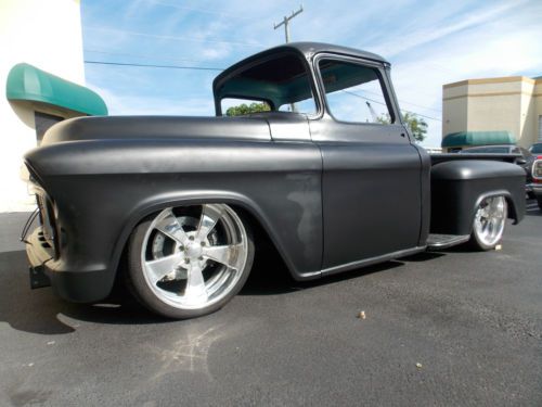 Chevrolet pro touring resto mod bagged air ride custom 1956 chevy pickup muscle