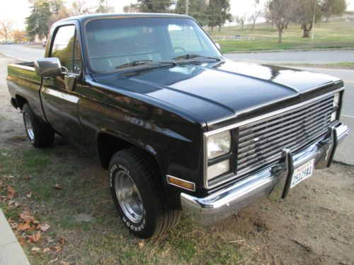 1987 chevy shortbed custom delux  v-6  auto, tbi fuel system = excellent on gas!