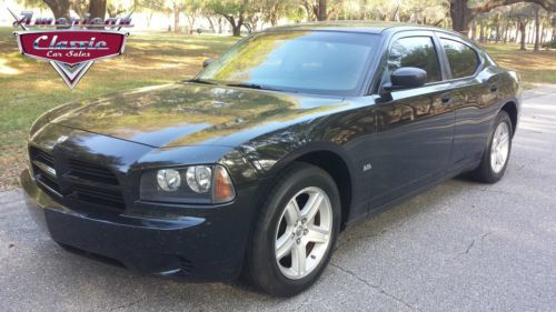 [[ no reserve]]2008 dodge charger 1 owner clean carfax black clean cold a/c]]]]]