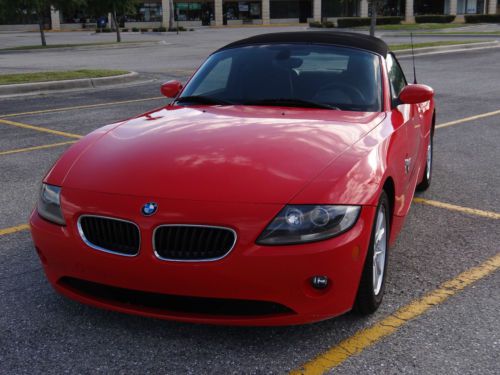 2005 bmw z4 2.5i conv. florida car power top leather no accident clear title