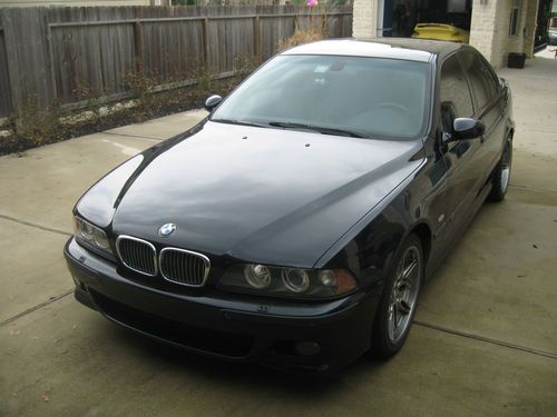 2003 bmw m5 - e39, 6-speed, black (carbon schwarz), black leather, aluminum trim