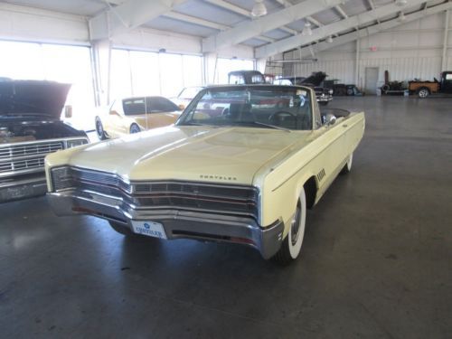 1968 yellow chrysler 300 convertible