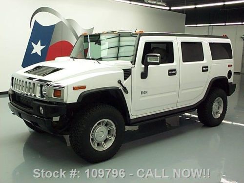 2007 hummer h2 4x4 6-pass heated leather sunroof 54k mi texas direct auto