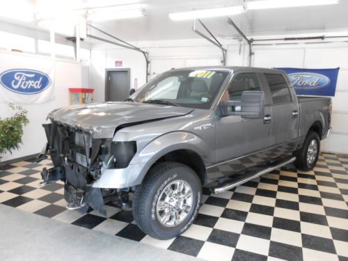 2011 ford f150 crew cab xlt 4x4 50k no reserve salvage damaged rebuildable