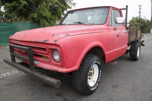 1967 chevrolet c-20 stakebed pickup reg.cab automatic 8 cylinder  no reserve