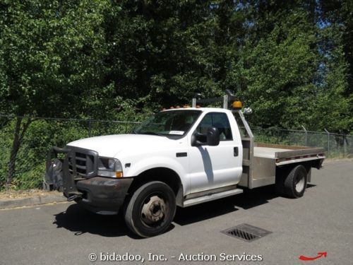 2002 ford f-450 flatbed pickup truck w/ 6.8l powerstroke 4 speed automatic