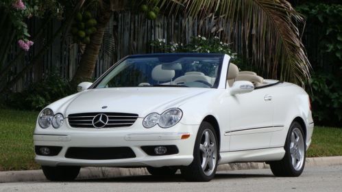 2004 mercedes benz 500clk premium convertible 16,000 one owner miles like new