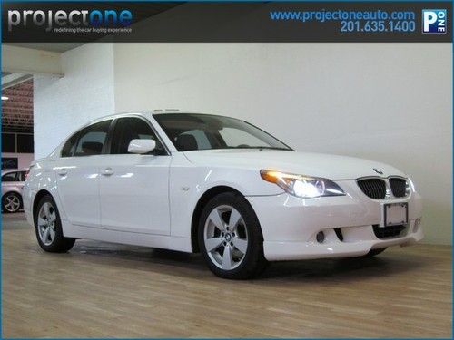 2007 bmw 530xi white 76k miles navigation premium pkg local tradein