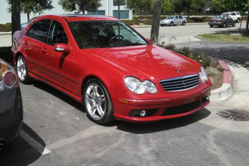 2005 mercedes-benz c55 amg mars red *well maintained*