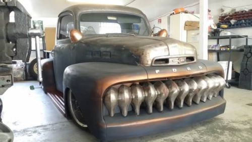 1951 ford f-100 truck fully custom rat rod hot rod bagged air ride one of a kind