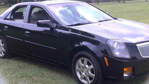 2007 cadillac cts 3.6l black diamond/wood trim fs by dealer runs well 4 door