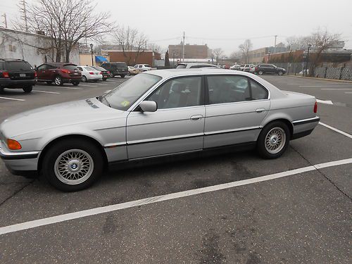 1998 bmw 740il no reserve navigation silver/grey 139k great car