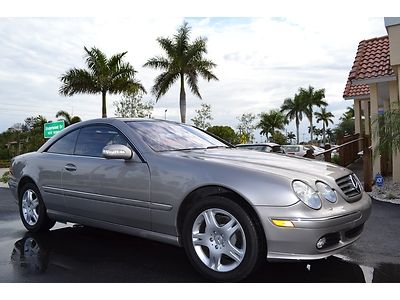 Florida cl500 cl 500 xenon dealer serviced carfax certified heated leather