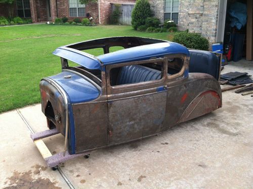 1930 model a coupe rumble seat project, new frame, tons of parts